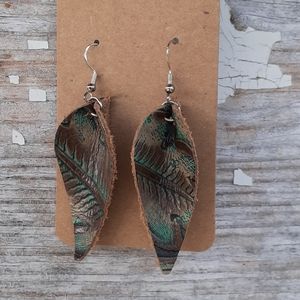 Handmade Embossed Leather Sterling Silver …